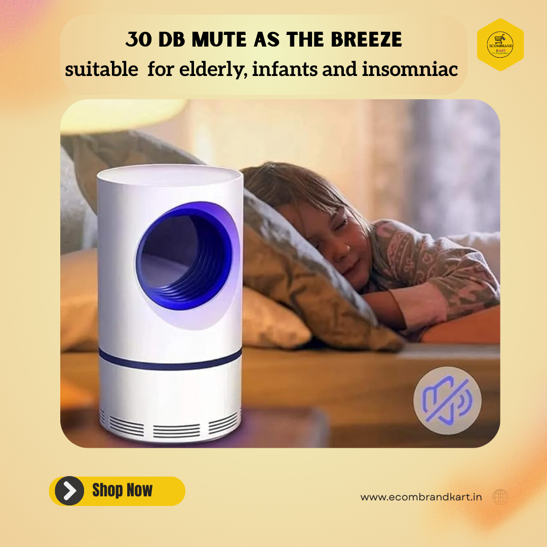 Ecofriendly Electronic Mosquito killer lamp-USB powered, Silent operation, No chemicals, Indoor Use