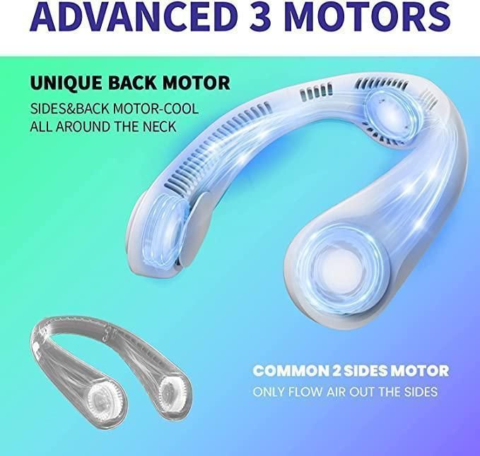Stay Cool Anywhere with the Ultimate Hands-Free Neck Fan!
