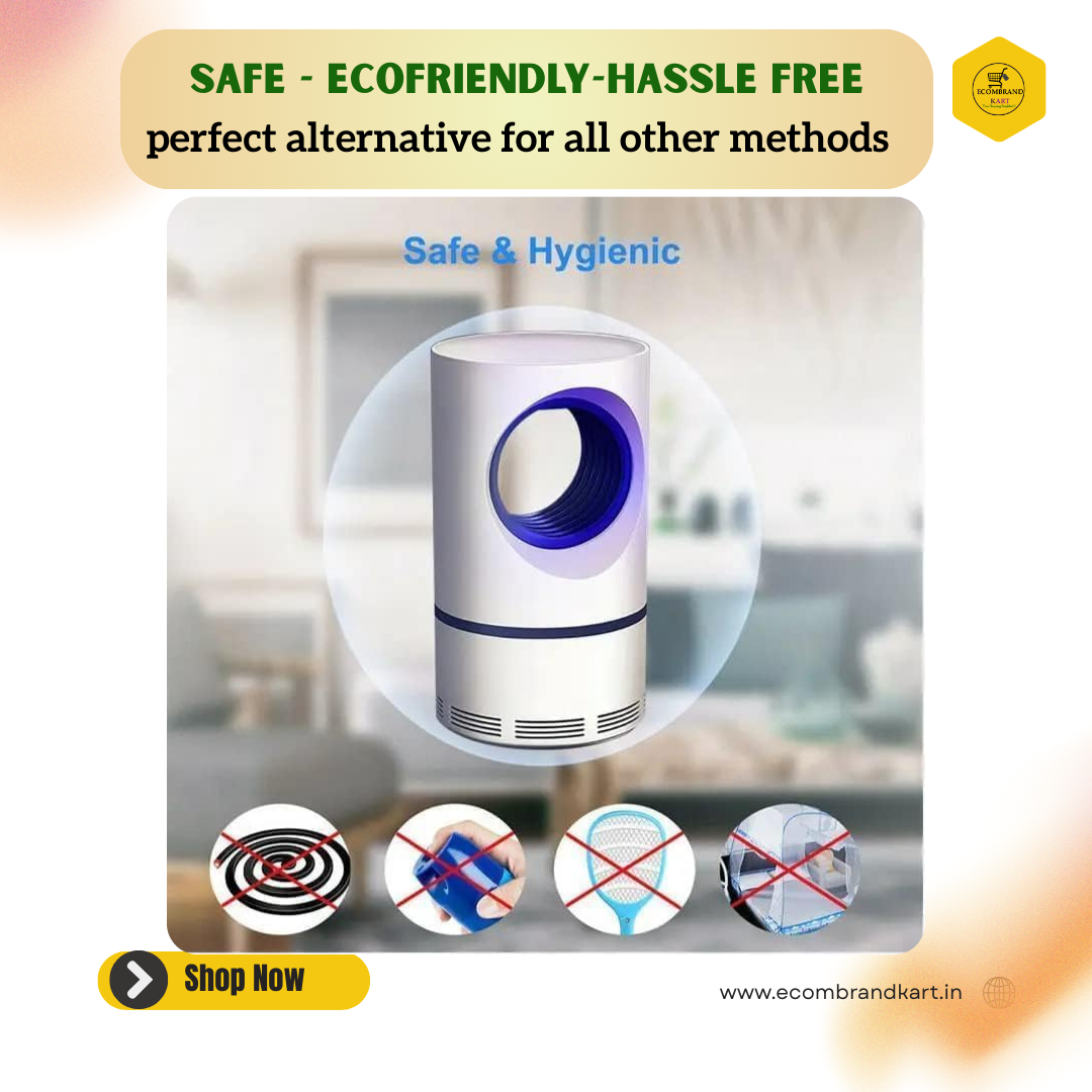 Ecofriendly Electronic Mosquito killer lamp-USB powered, Silent operation, No chemicals, Indoor Use
