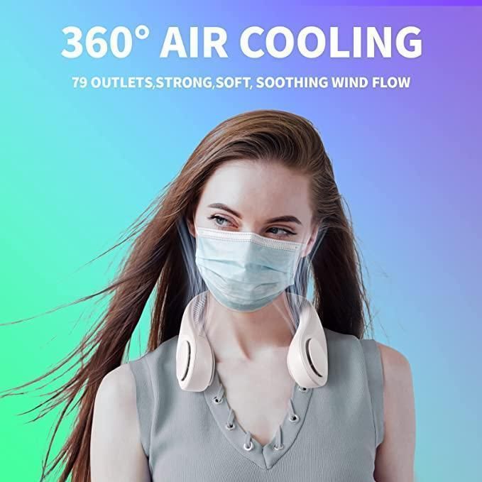 Stay Cool Anywhere with the Ultimate Hands-Free Neck Fan!