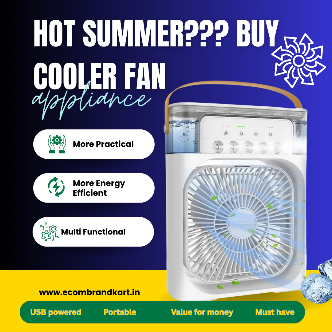 🌬️ Stay Cool Anywhere with the Multifunction Water Spray Mist Fan ❄️