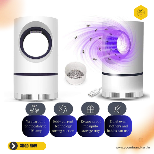 Ecofriendly Electronic Mosquito killer lamp-USB powered, Silent operation, No chemicals, Indoor Use