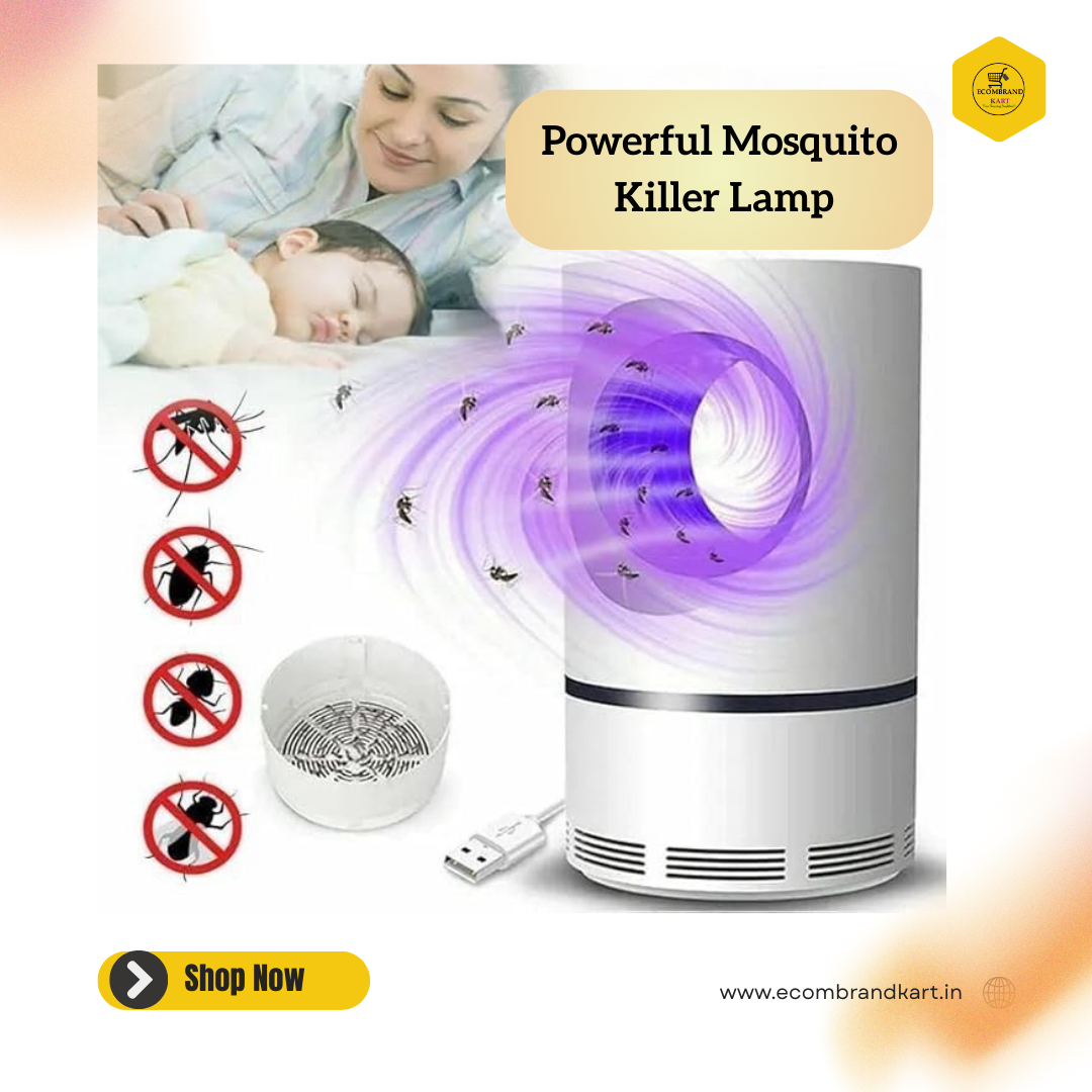 Ecofriendly Electronic Mosquito killer lamp-USB powered, Silent operation, No chemicals, Indoor Use