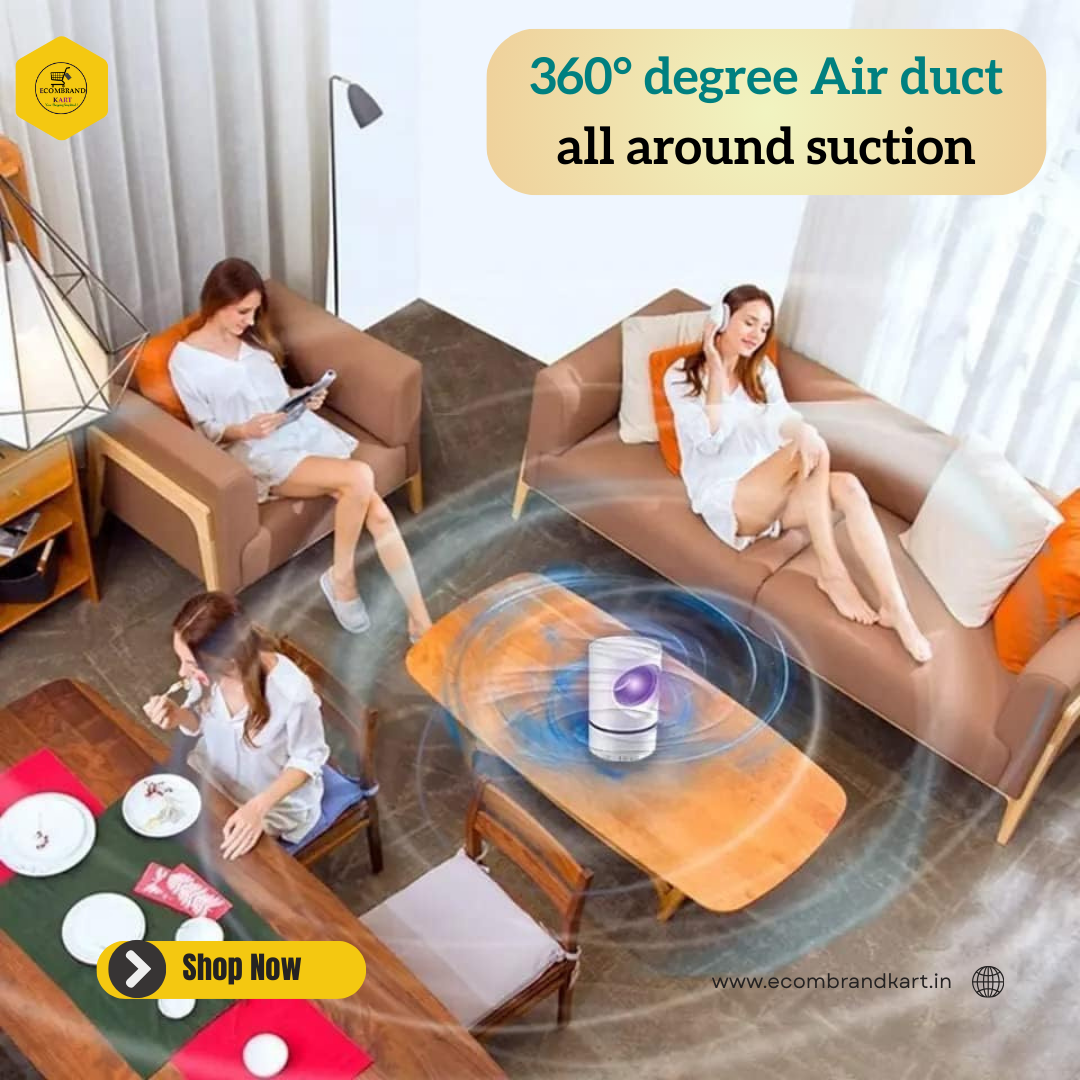 Ecofriendly Electronic Mosquito killer lamp-USB powered, Silent operation, No chemicals, Indoor Use