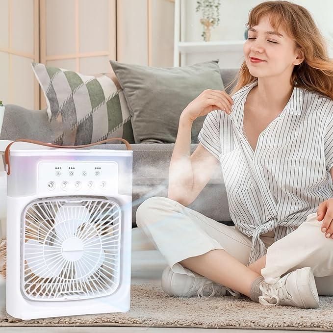 🌬️ Stay Cool Anywhere with the Multifunction Water Spray Mist Fan ❄️