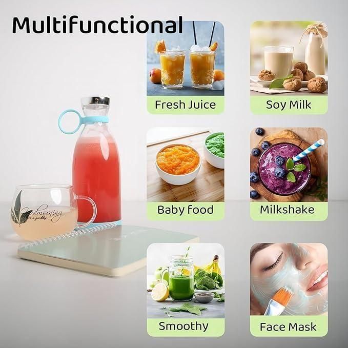 Blend Fresh, Anytime, Anywhere – The Ultimate Portable Juice Blender!🚀🥤