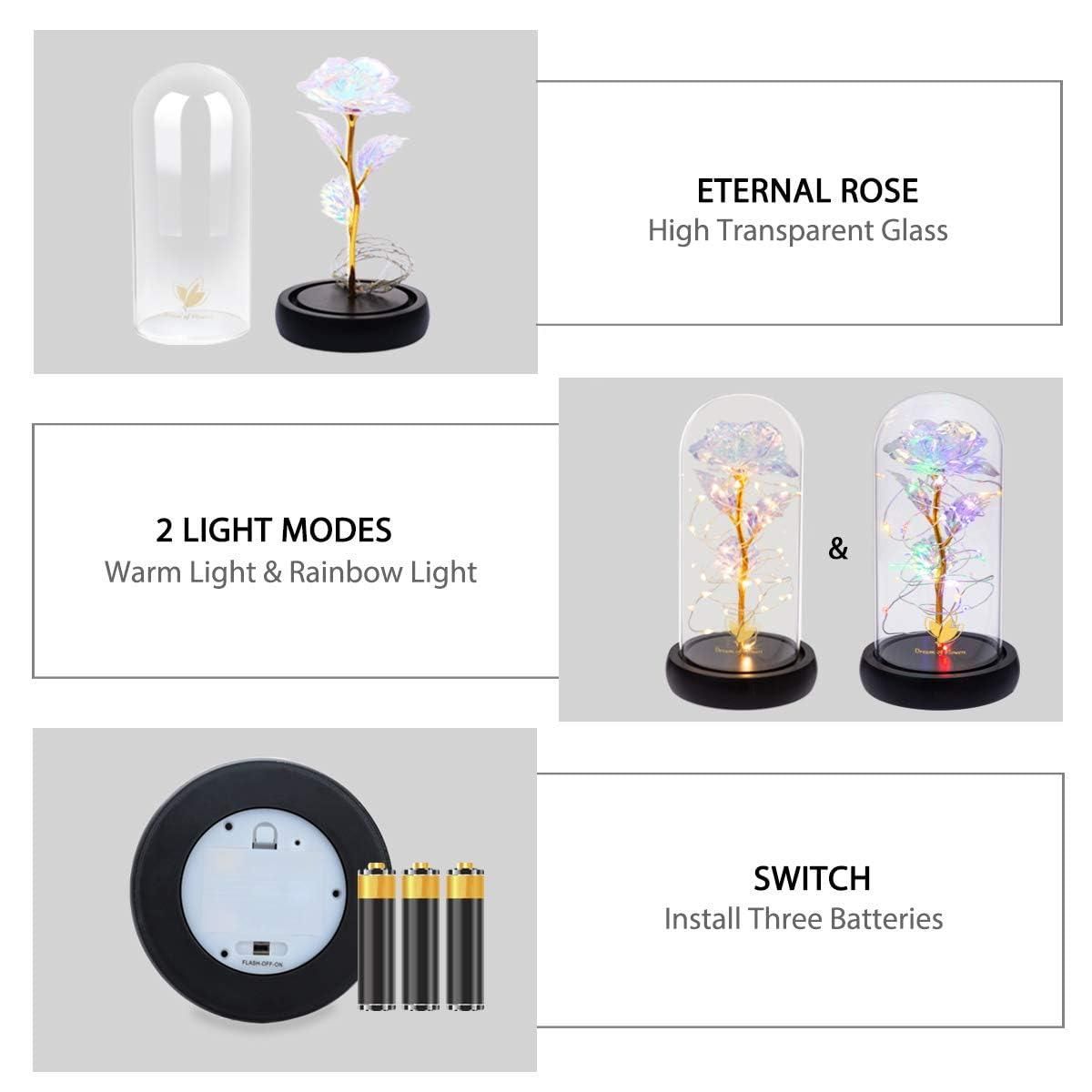 Rose Light Up Flower-Timeless Elegance and Romantic Glow