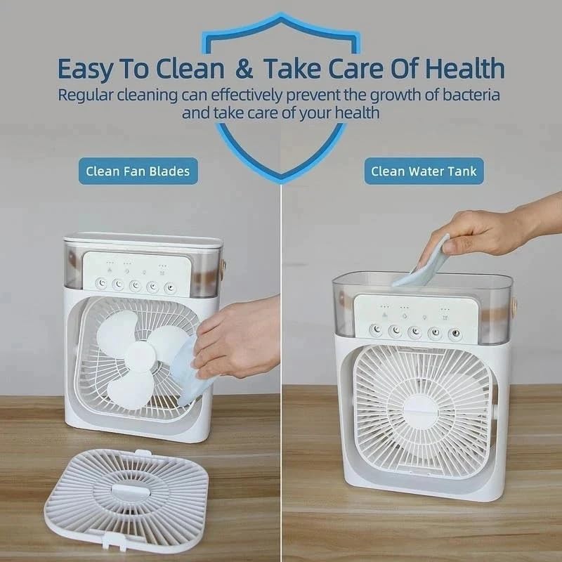 🌬️ Stay Cool Anywhere with the Multifunction Water Spray Mist Fan ❄️