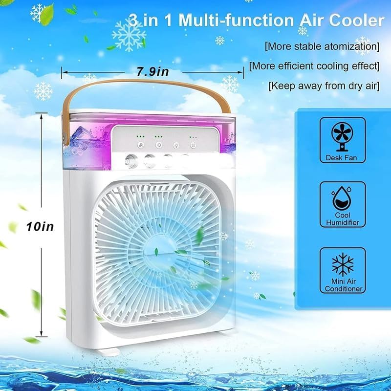 🌬️ Stay Cool Anywhere with the Multifunction Water Spray Mist Fan ❄️