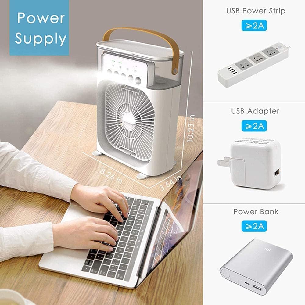 🌬️ Stay Cool Anywhere with the Multifunction Water Spray Mist Fan ❄️