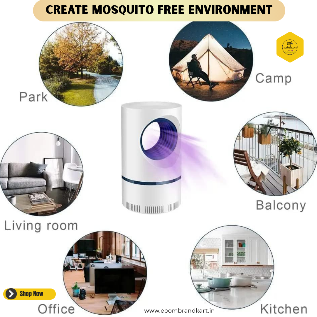 Ecofriendly Electronic Mosquito killer lamp-USB powered, Silent operation, No chemicals, Indoor Use