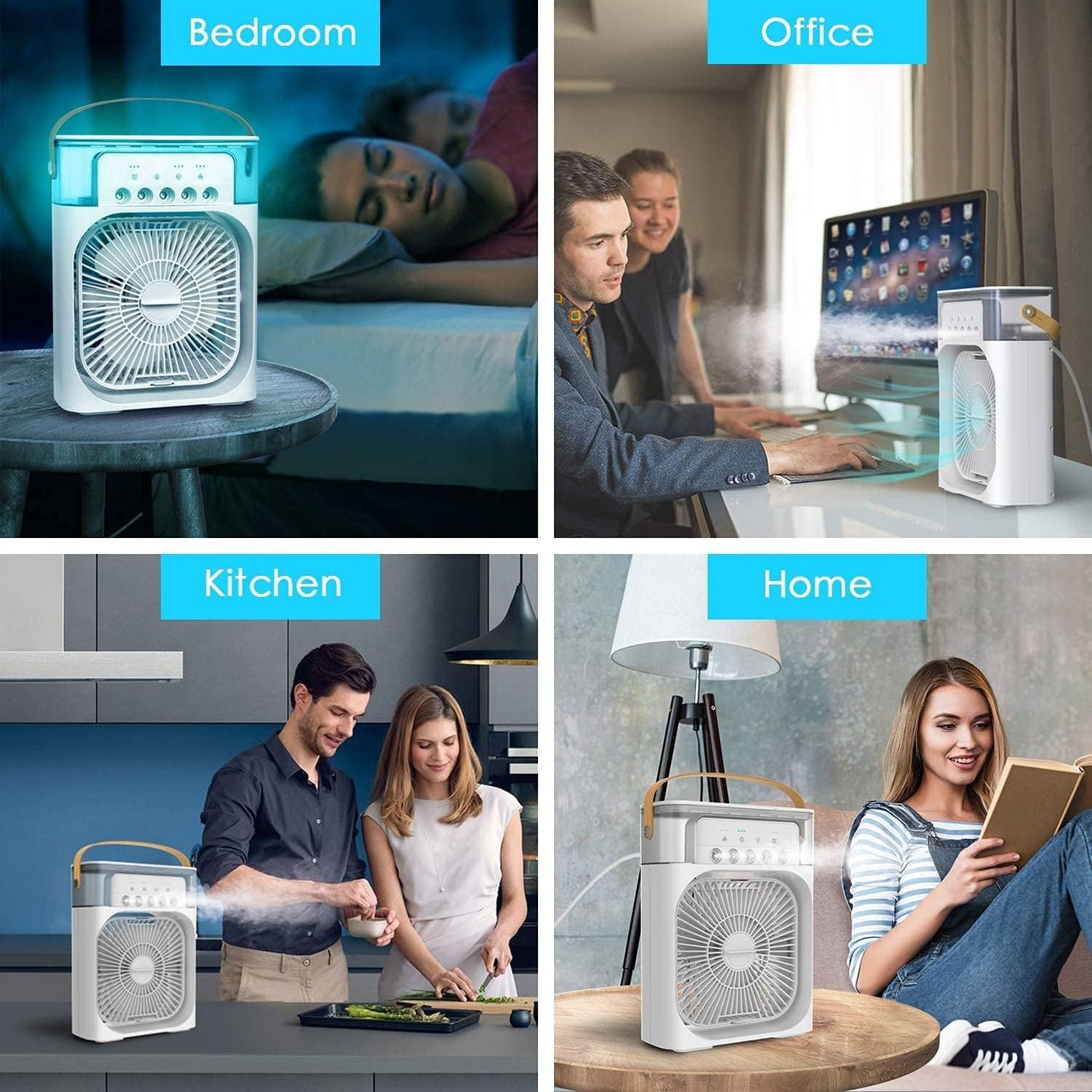 🌬️ Stay Cool Anywhere with the Multifunction Water Spray Mist Fan ❄️