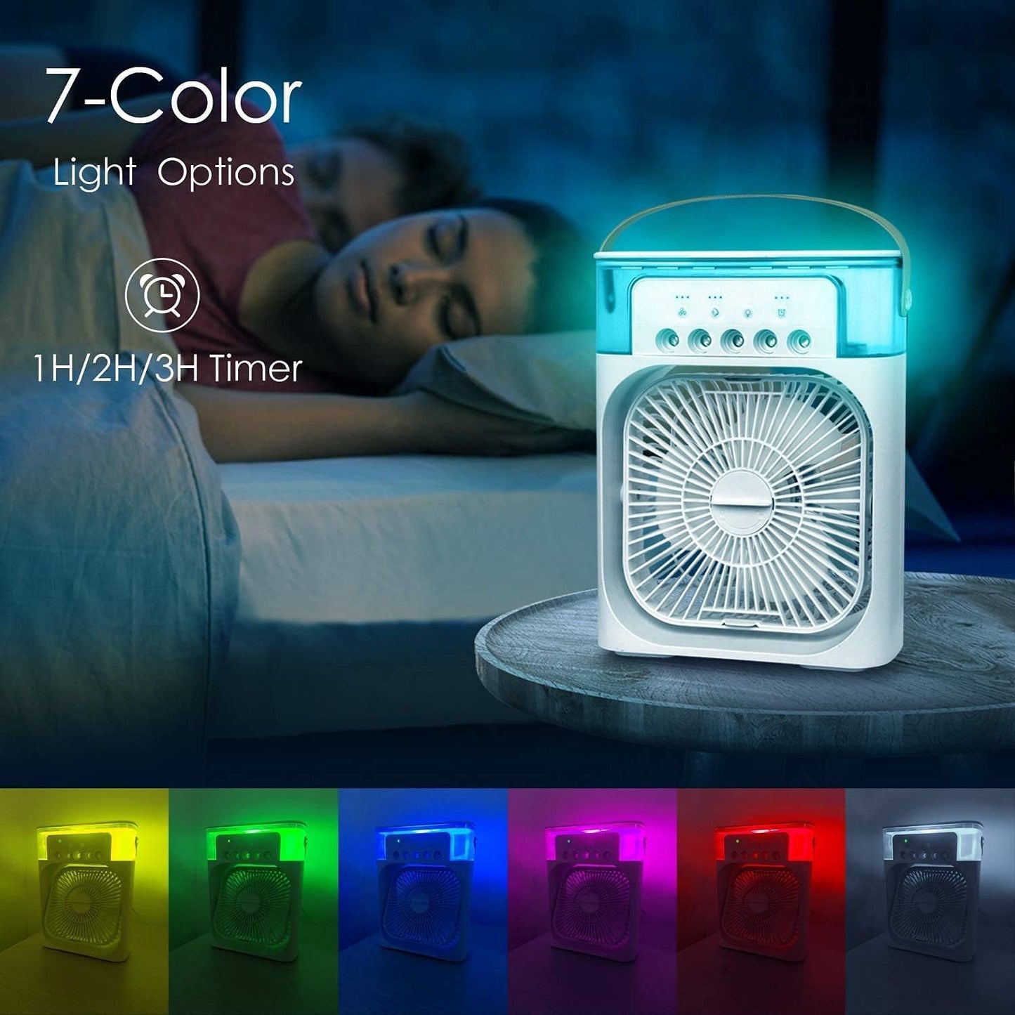 🌬️ Stay Cool Anywhere with the Multifunction Water Spray Mist Fan ❄️